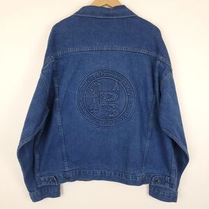 Vintage Tyca Embossed Denim Trucker Jacket